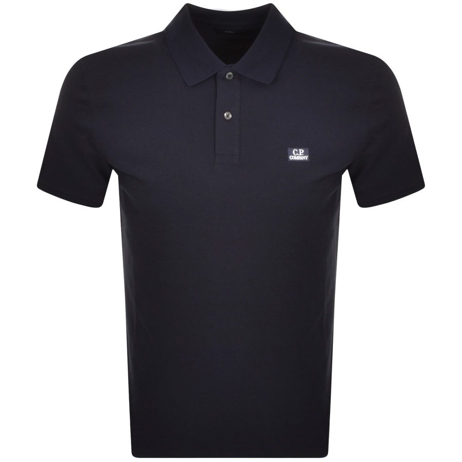 CP Company Piquet Polo T Shirt Navy